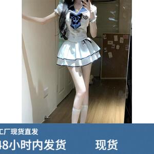2026新款日系水手学院风JK制服连衣裙子迪士尼穿搭两件套装裙女夏