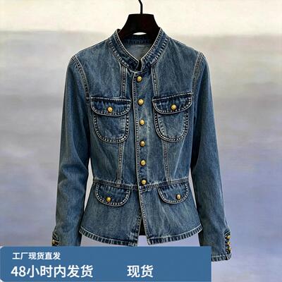 版型好看的蓝色牛仔外套2