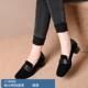 春秋百搭复古中跟乐福鞋 2025新款 女软皮粗跟单鞋 香港英伦风小皮鞋