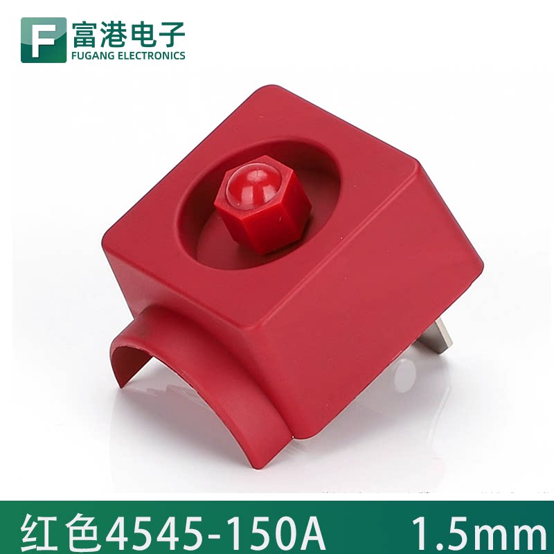 150A储能锂电池全铜接线柱 纯铜方形大电流逆变器专用接线端子M8