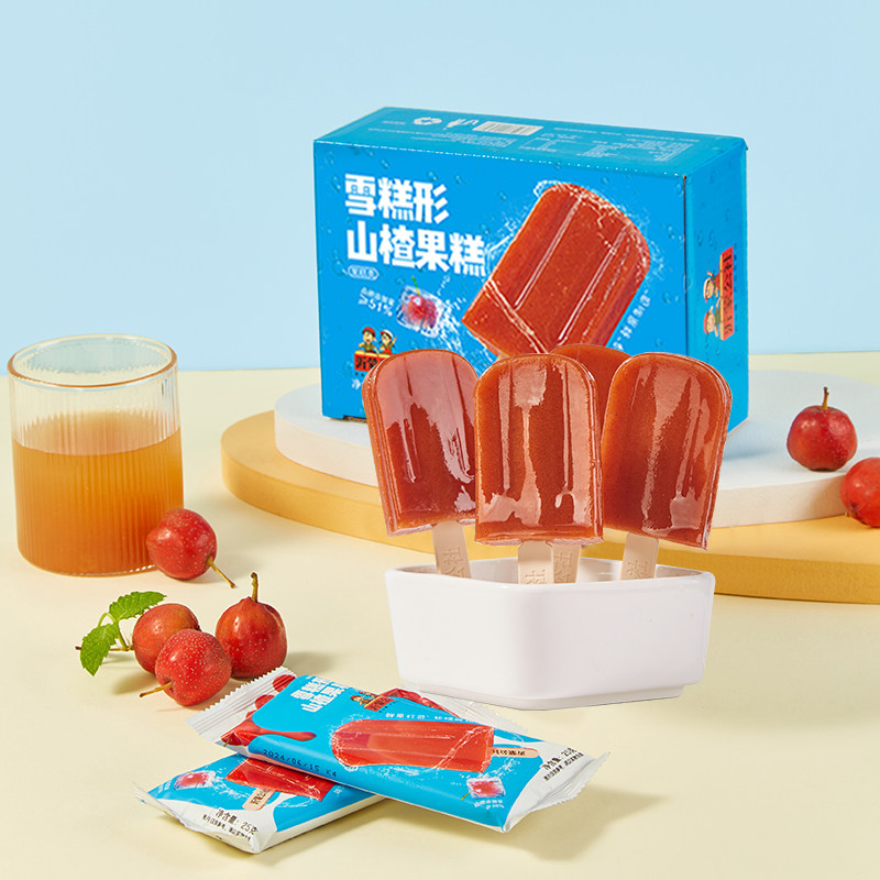 公社联盟山楂雪糕棒棒糖300g山楂棒山楂糕无添加儿童小零食无糖精