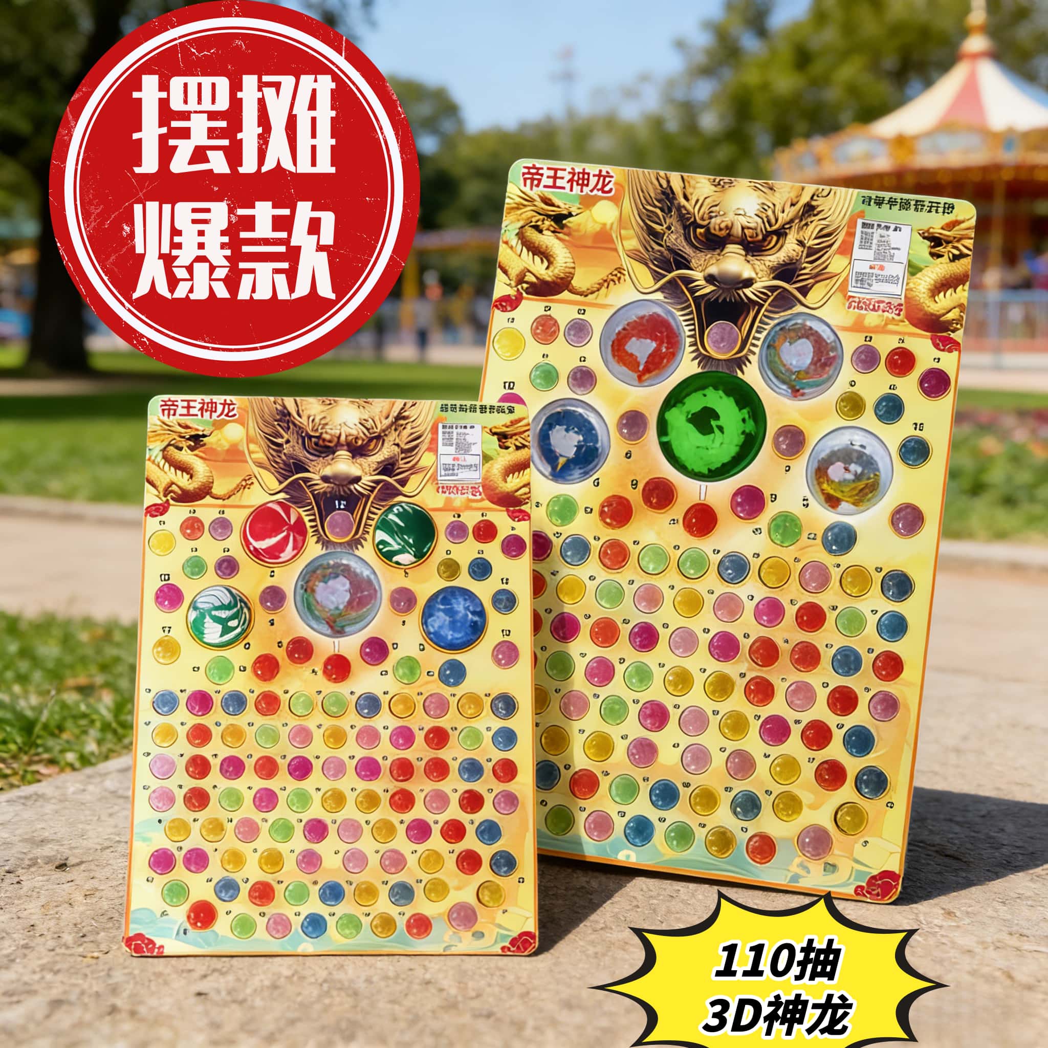 3D龙珠弹力球盲盒儿童玩具图片