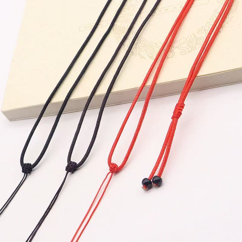 简约绕线红绳项链吊坠挂绳
