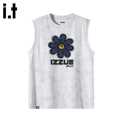 itizzue蜡染无袖T恤情侣款背心