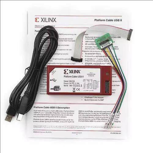 HW-USB-II-G Xilinx DLC10 Platform Cable USB II 原装下载器线