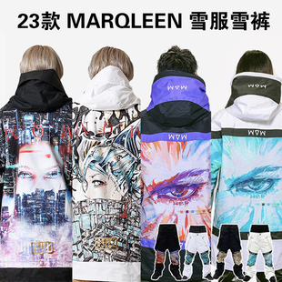 防水防风保暖男女 ML日本潮牌Marqleen滑雪服滑雪裤 23款 GT雪具22