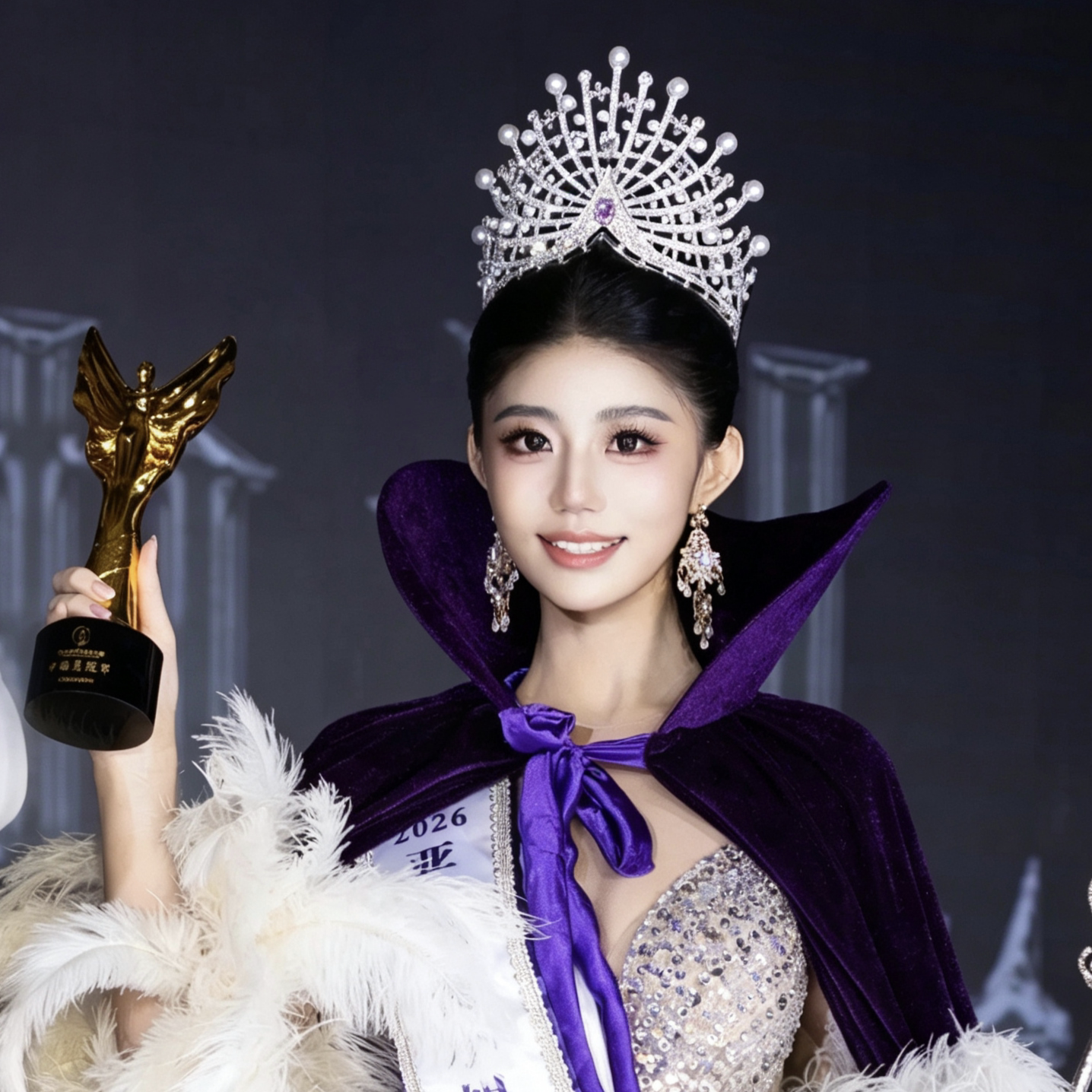 新款全球世界小姐选美大赛高贵大皇冠后冠颁奖典礼佳丽皇冠桂王冠