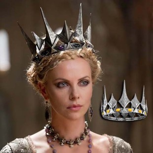 欧美国王男皇冠头饰女王宫廷皇冠《白雪公主与猎人》同款女王皇冠