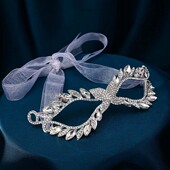 装 扮成人面具合金水钻创意镂空镶钻万圣节鬼节舞会半脸面具