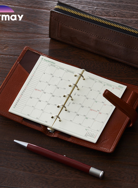 日本Raymay藤井2026日程手账替芯周计划月计划达芬奇替芯A6/A7/M5