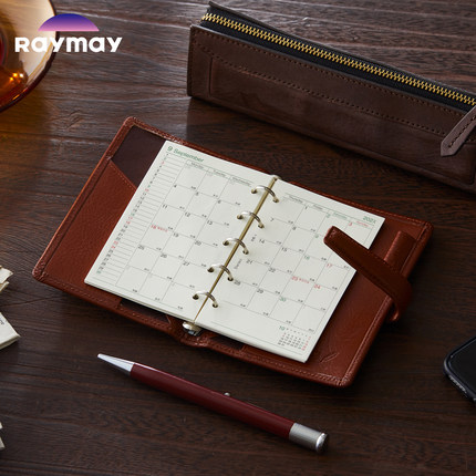 日本Raymay藤井2026日程手账替芯周计划月计划达芬奇替芯A6/A7/M5