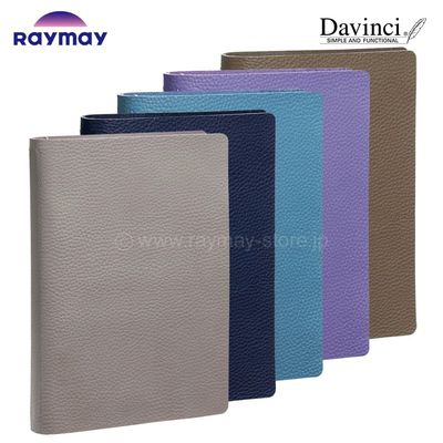 日本Raymay藤井Davinci达芬奇手账Dolcemente ES二折真皮活页手账本牛皮A6/A5