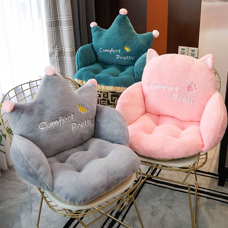 坐垫办公室久坐护腰靠背一体儿童屁垫学生凳子垫宿舍椅子垫飘窗垫