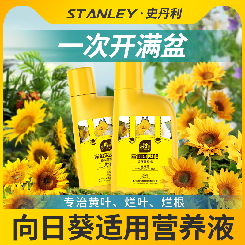史丹利向日葵营养液花肥料水培盆栽家用花卉专用种球复合肥开花图片