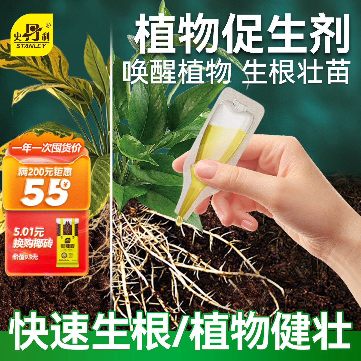 史丹利植物生根剂快速生根壮苗