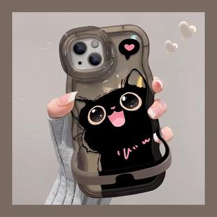 大眼猫咪适用苹果13/15/11/iphone16promax手机壳华为pura70/mate70女款nova13双支架opporeno12小米15/12