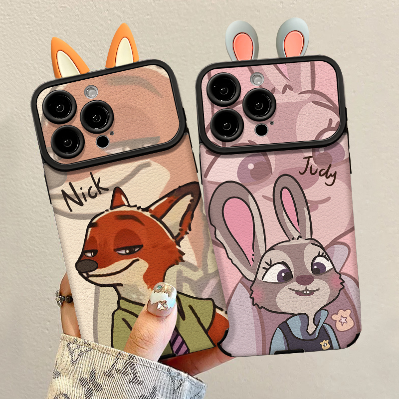 朱迪尼克耳朵适用vivox200手机壳x100新款x90创意vivox70女款vivos30/19情侣s16/pro防摔y300大视窗s15小羊皮