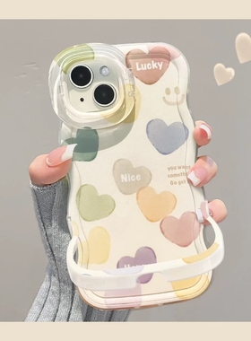 满屏爱心适用苹果13/15/11pro/iphone16promax手机壳华为pura70/mate70女款nova13双支架opporeno12小米15/12