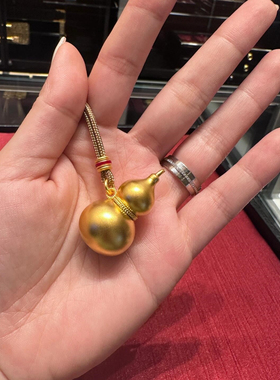 古法金包银福禄葫芦吊坠男女礼物