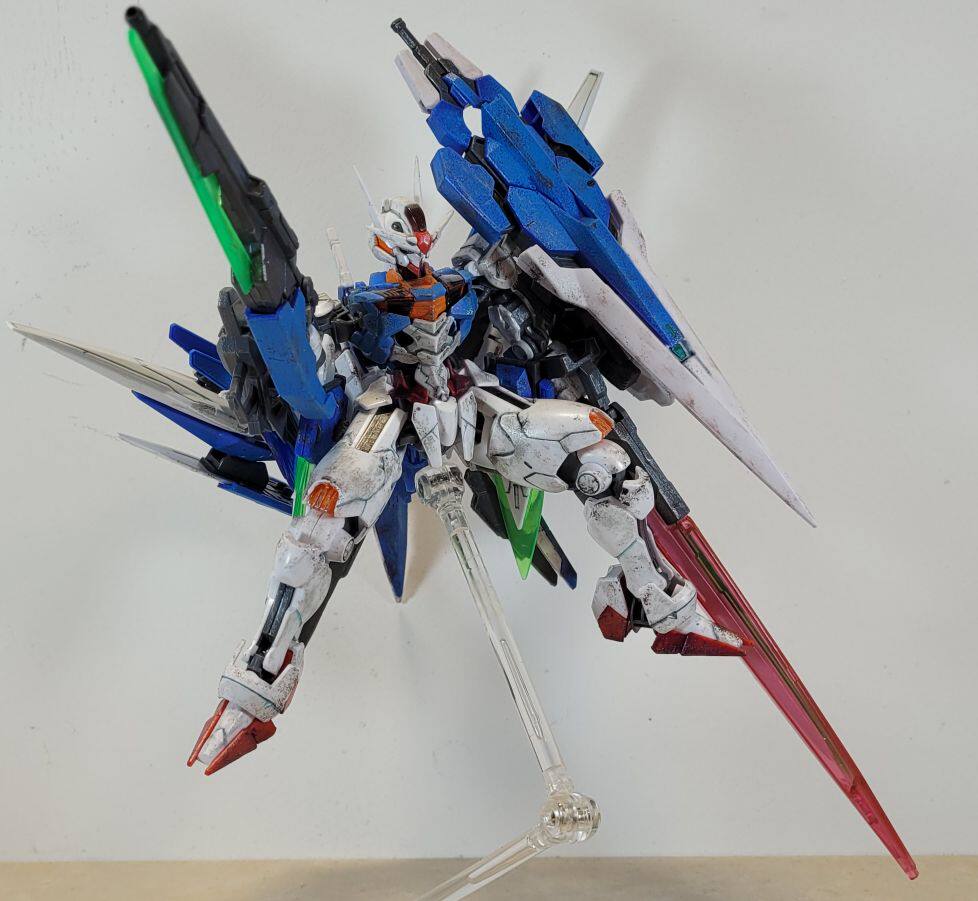 高达模型成品 1：144 HG 水星魔女 风灵高达七剑强化改完成品