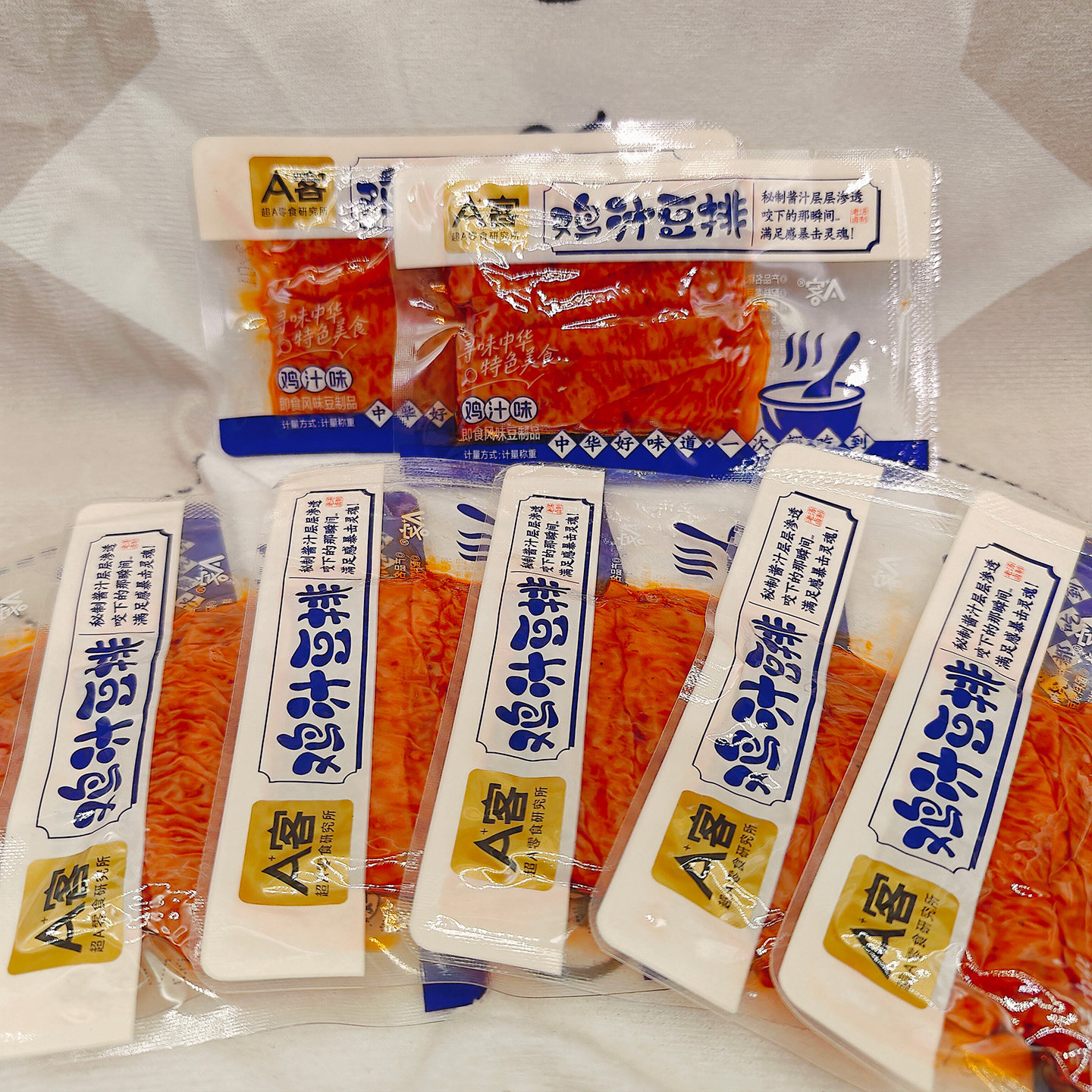 A客鸡汁豆排鸡汁味素肉豆排豆皮学生办公室解馋聚会分享野餐郊游