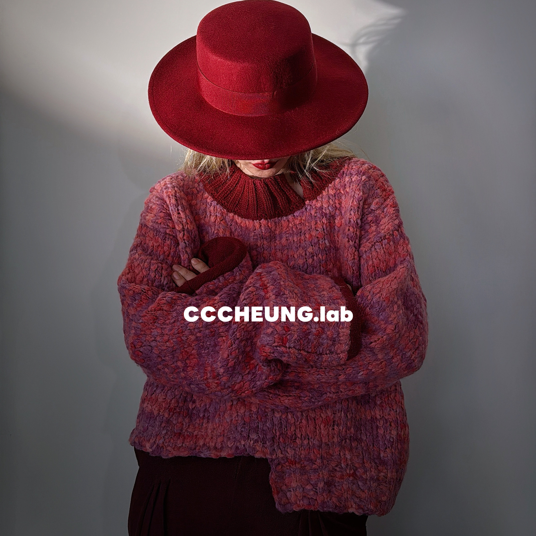 设计师款毛衣宽松复古小众毛衫