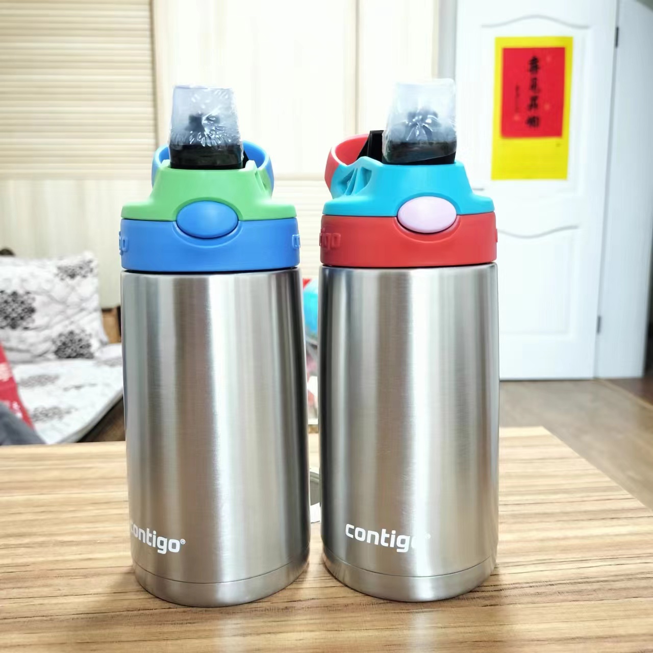 康迪克卡通316带杯套防漏