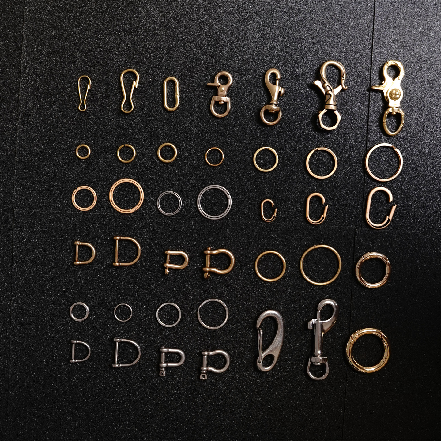 配件挂件集合黄铜不锈钢钛扣钥匙圈环扣手工皮具DIY五金饰品连接