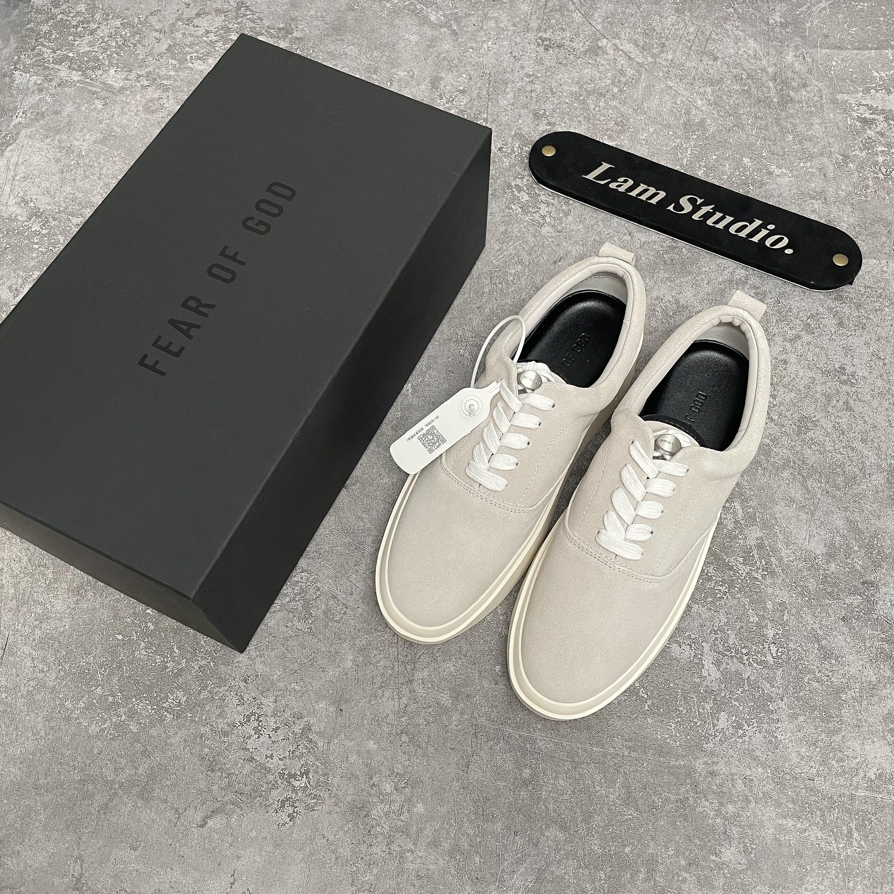 FOG 슈즈 101 시즌 6 19FW 피어 오브 갓 스니커 하이 스트리트 스웨이드 로우탑 스니커즈