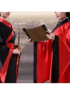 毕业典礼古装改良风直裾国学服