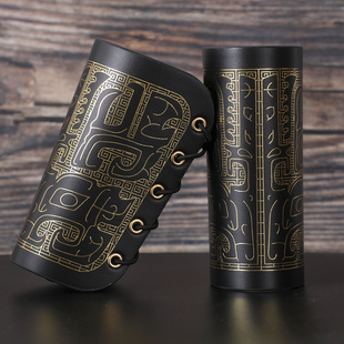 唐制蹀躞包皮原创护腕侠客革带大帽古装中衣护臂古风汉服明制银囊