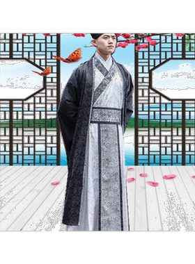 古代唐装才子表演服