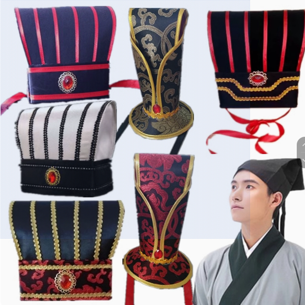 追忆云裳古装男头冠曹操诸葛亮三国大臣司仪服喜帽汉冠帽发冠帽子