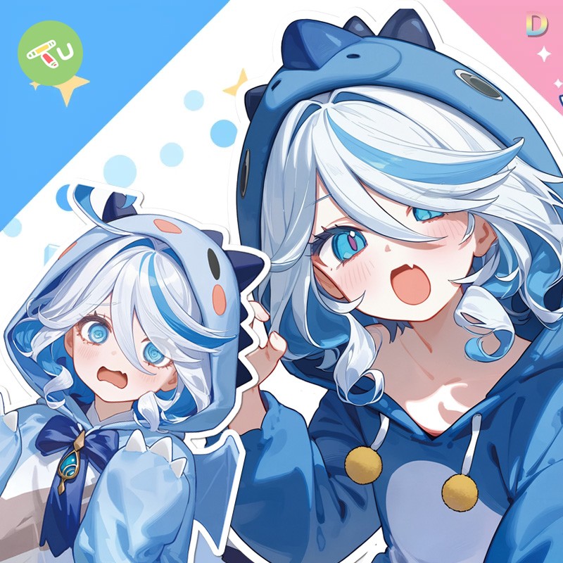 原神芙宁娜周边汽车装饰贴汽车贴