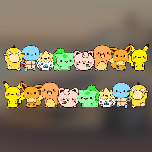 长条遮挡划痕装饰电动车贴纸 Q版宝可梦爱卡通车身玻璃保险杠个性