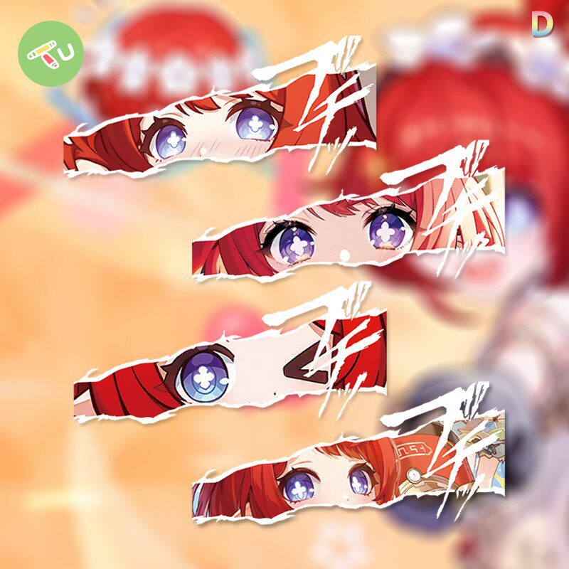 原神缇宝眼神创意汽车装饰贴车窗