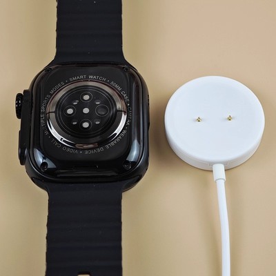 华强北手表充电器磁吸两针s9充电线底座通用原装无线智能手表s10ultra快充插卡版蜂窝板两针无线充