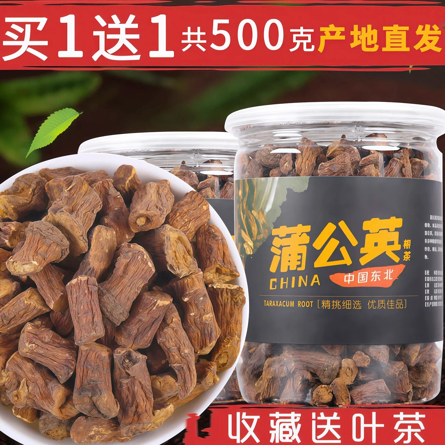野生天然蒲公英根茶长白山婆婆丁