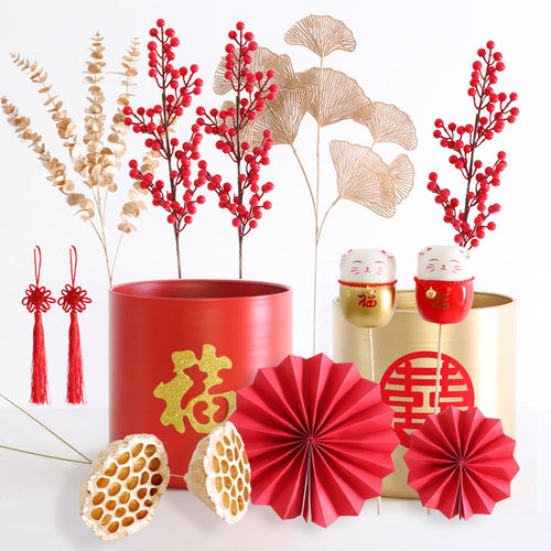 摆件乔迁结婚布置新婚喜庆摆设