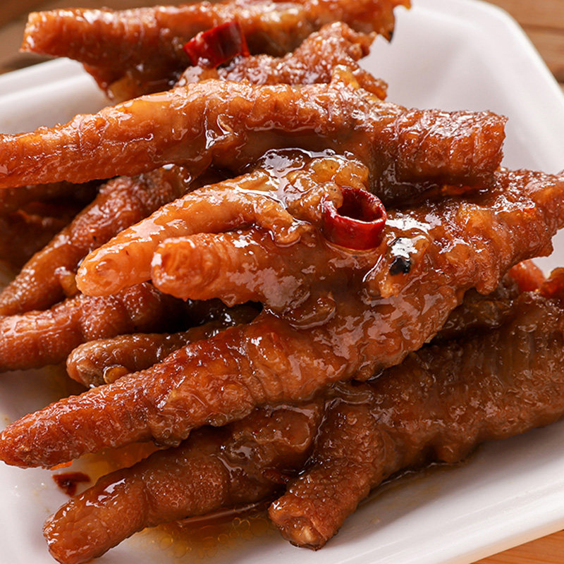 新货广式酱香蒸凤爪港式早茶茶楼茶点速食早餐点心下午茶虎皮炸鸡