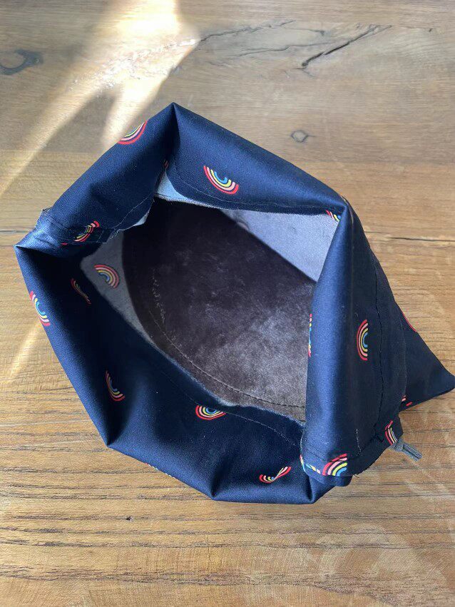 休闲简约棉布印花布包收纳手提包