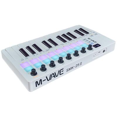 外贸MIDI键盘控制器SMK-25II键盘25键创作编曲RGB打击垫键盘