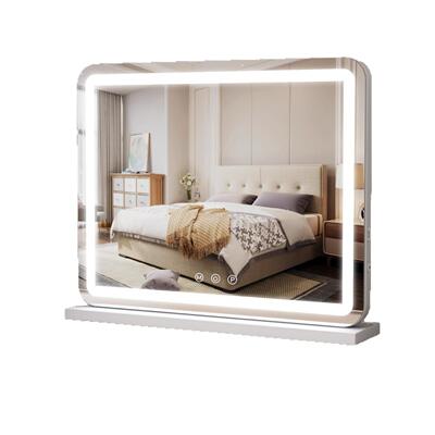 LED化镜妆带灯大号面5076化妆桌镜轻妆奢卧室补光化妆镜子智能化