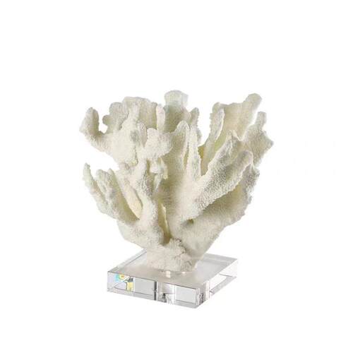 现简约珊瑚摆件轻奢家居装饰工艺品水晶客厅样板间书房书柜摆件