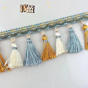 族欧式窗帘花边蕾丝边黑民货车色装饰配沙发套辅2023AC50料流三色