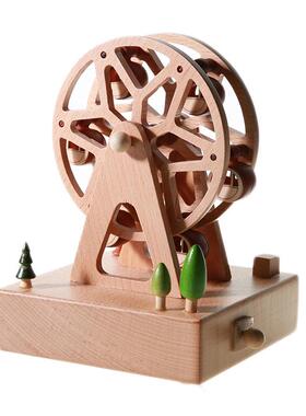 务礼品家居摆件木质工艺品音盒乐商盒八音圣诞节礼物229乐盒小礼