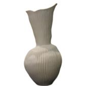 240902厂家直供餐陶瓷花瓶桌花器插花简客厅玄关约中装 式 条纹花瓶