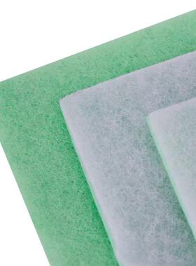 可刺清洗绿针棉喷白胶棉纺布中GMU效防无尘过滤棉可水洗针棉