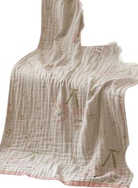 202新款5棉四层纱布浴巾MY251015披肩旅毯柔软吸水全棉不掉毛卡通