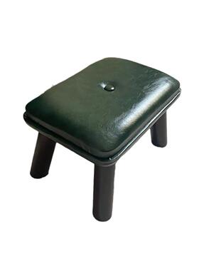 实木小凳子用美式软包凳厅换家49803茶几凳鞋凳时尚矮客凳板凳简